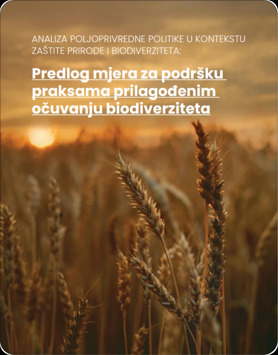 Analysis of agricultural policy in the context of nature and biodiversity protection