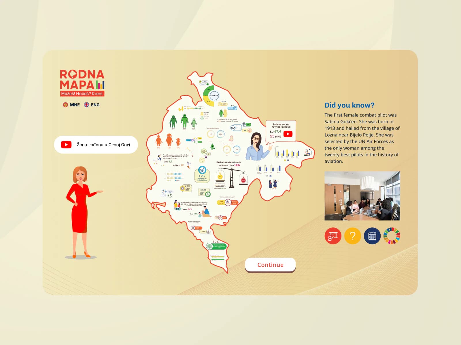 Rodna mapa platform with the interactive map of Montenegro