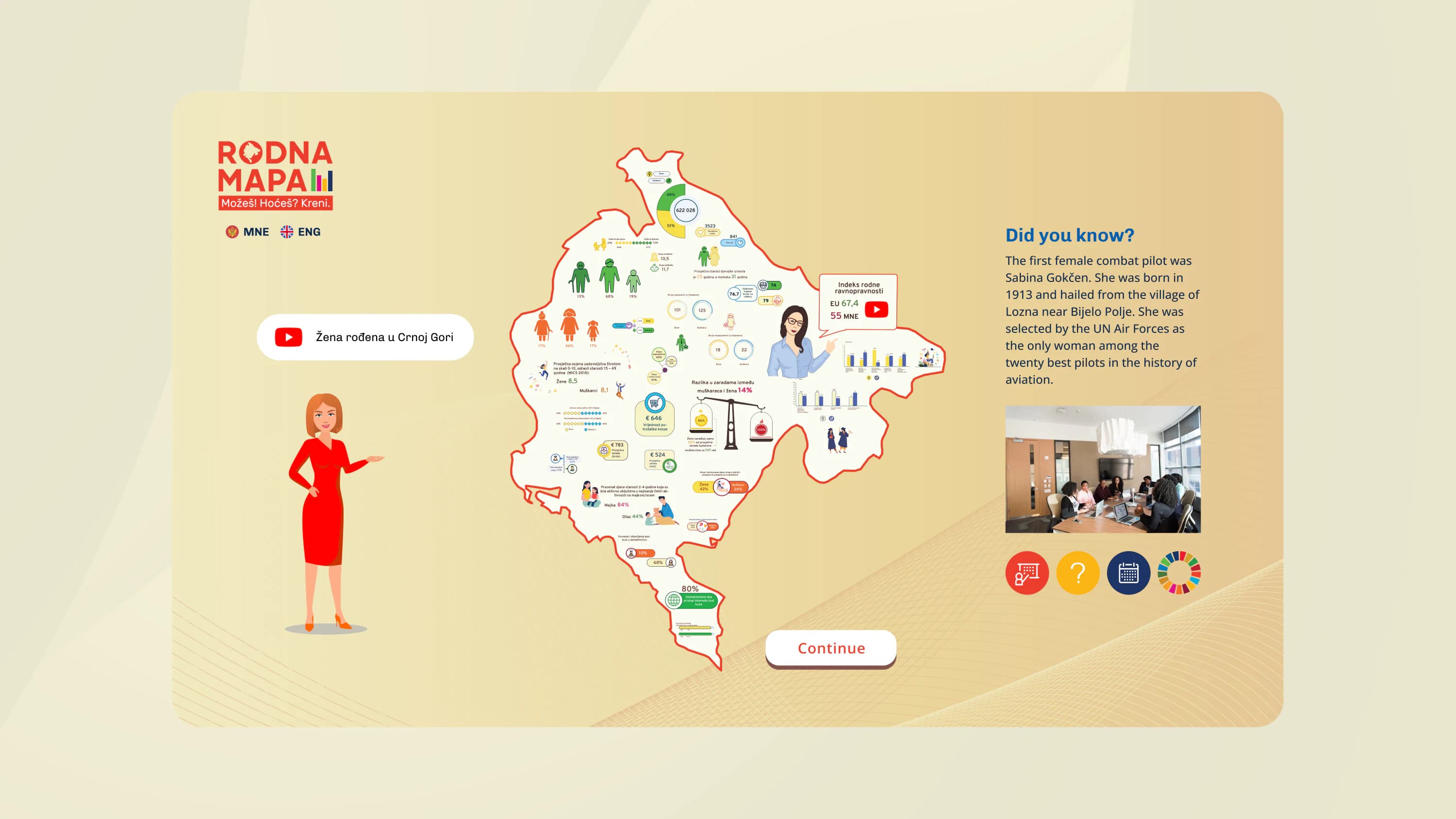 Rodna mapa platform with the interactive map of Montenegro