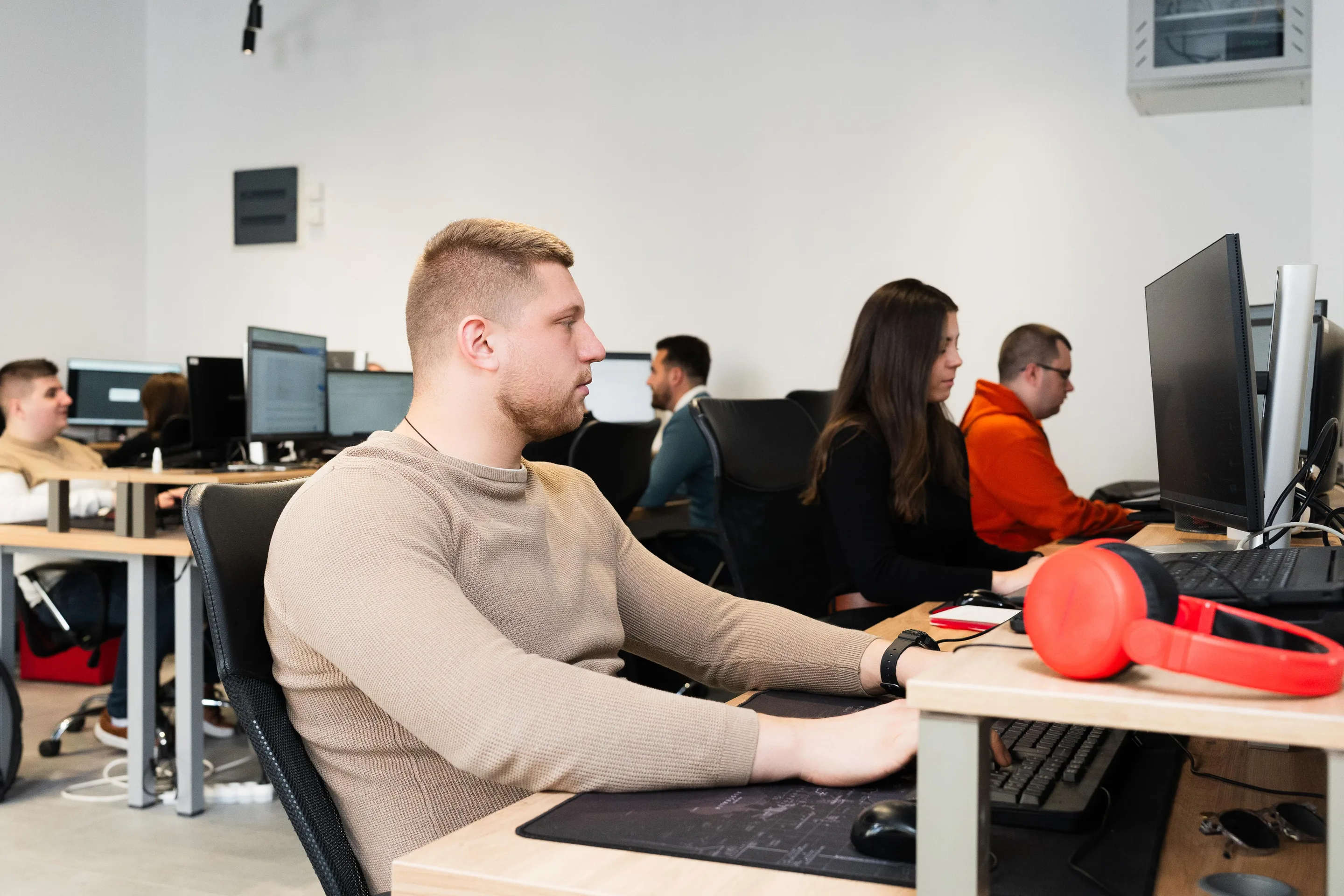 Codepixel team at work in the studio