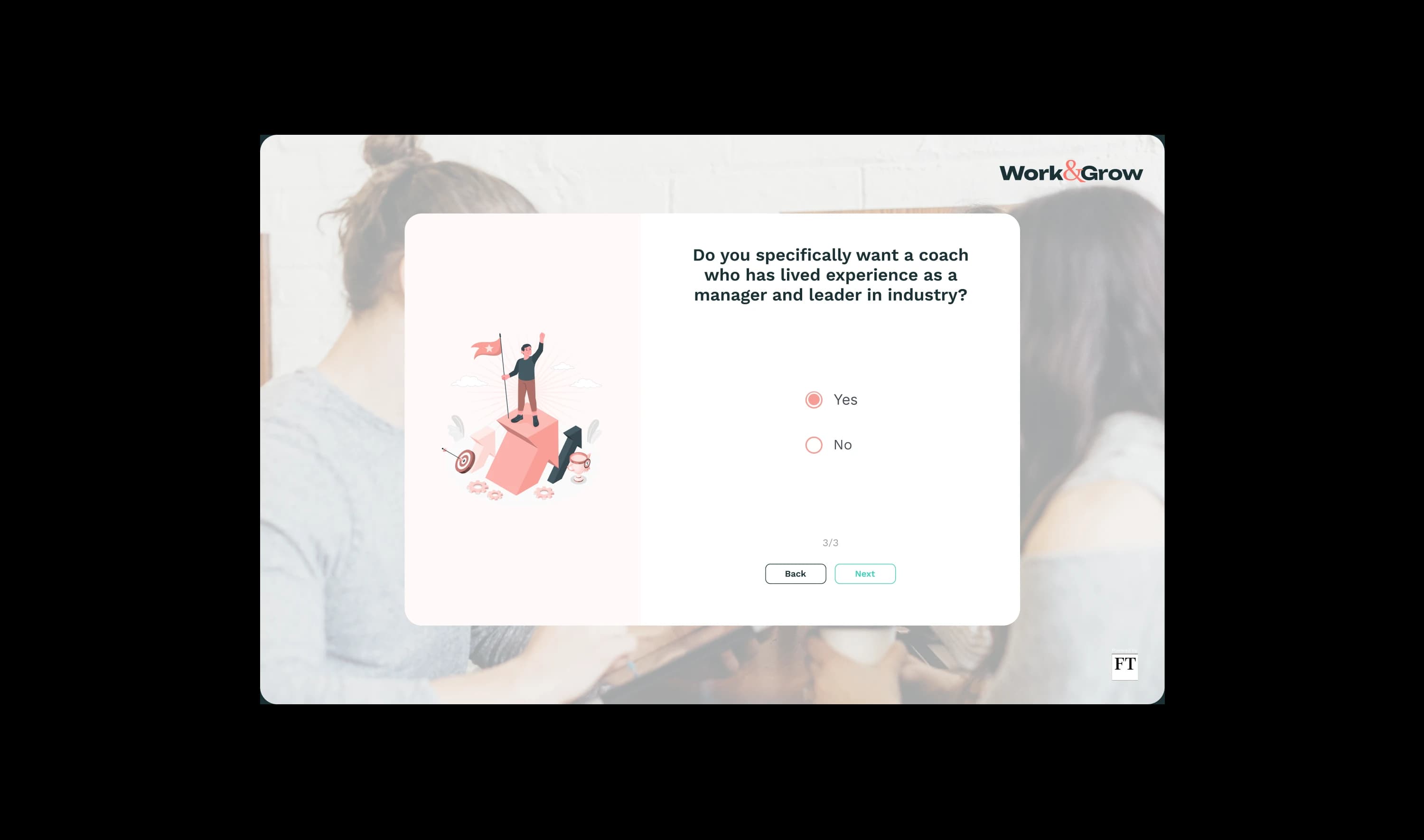 Onboarding question three: whether the coach needs lived management experience