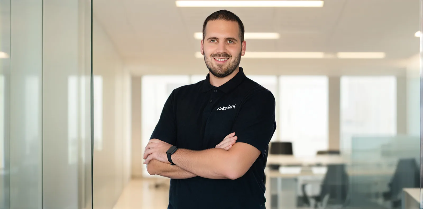 Mihailo Raspopović, Codepixel's new CEO, in the office